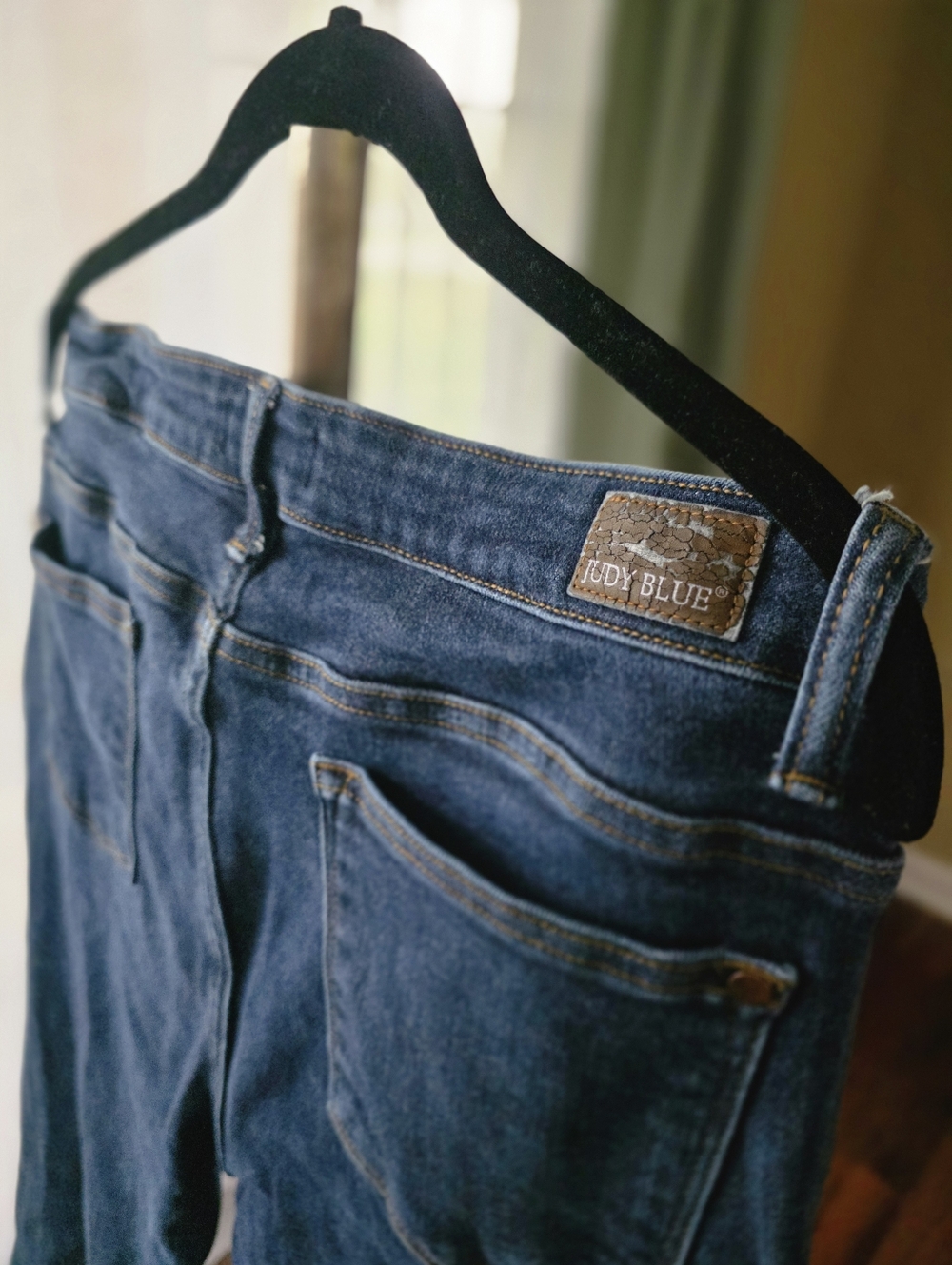 Judy Blue Women's Size 15 / 32W Dark Wash Straight Leg Jeans - Picture 5 of 9